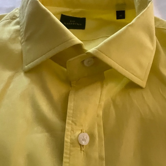 Sid Mashburn yellow long sleeve button down shirt. Medium - Picture 5 of 13